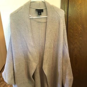 Lane Bryant tan open front sweater size 14/16